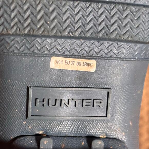 Hunter Original Tall Gloss Rain Boots Purple Iridescent Waterproof Women’s 5 - Picture 11 of 14